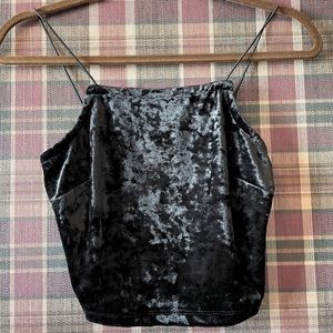 Velvet Crop Top